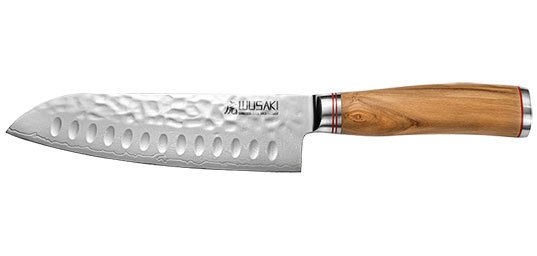 WUSAKI – DAMAS – COUTEAU SANTOKU ALVÉOLÉ