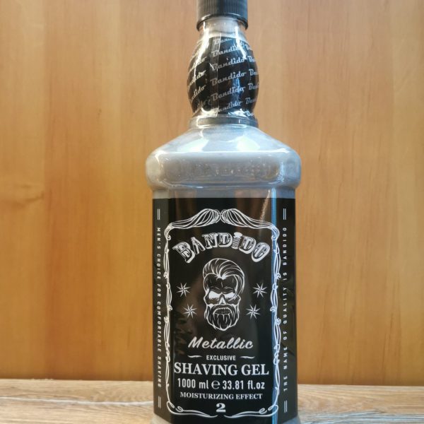 Gel de rasage homme metallique