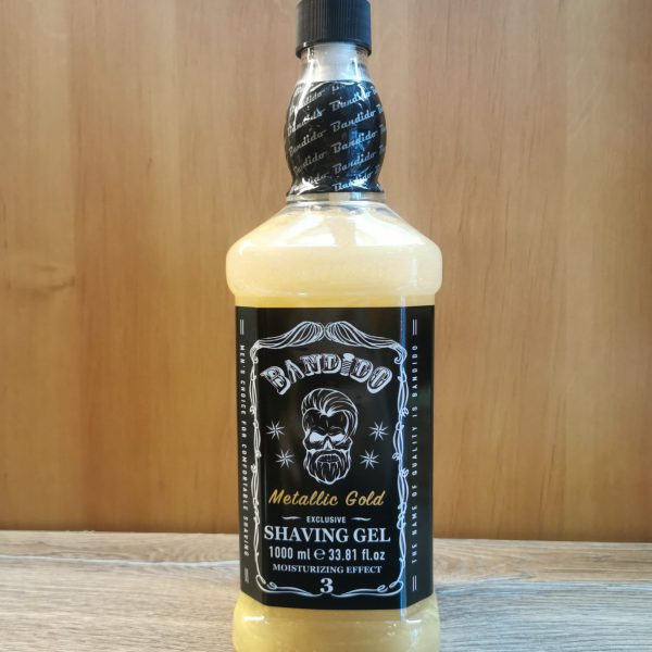 Gel de rasage homme metallique