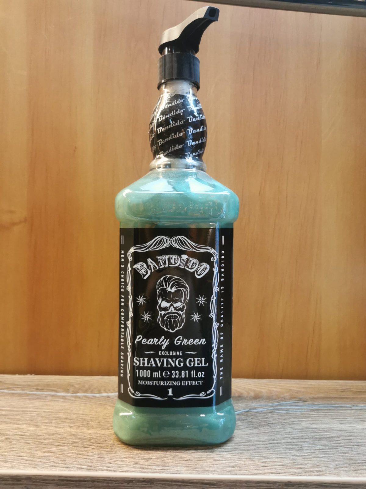 Gel de rasage homme metallique